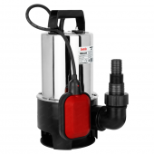 Насос фекальный JEMIX SGPS 550 (ФНН-175-7), (Корпус нерж.сталь.0,55КВт, напор 7 м, произв. 10,5 куб.м/час) Диаметр всасываемых частиц 35 мм.